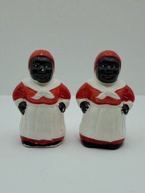 African American Maids Salt & Pepper Shakers Americana Black Maids Shaker Set